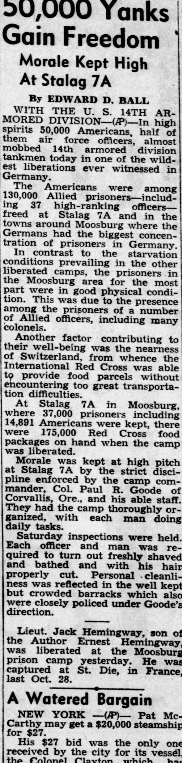 Clipping from The La Crosse Tribune